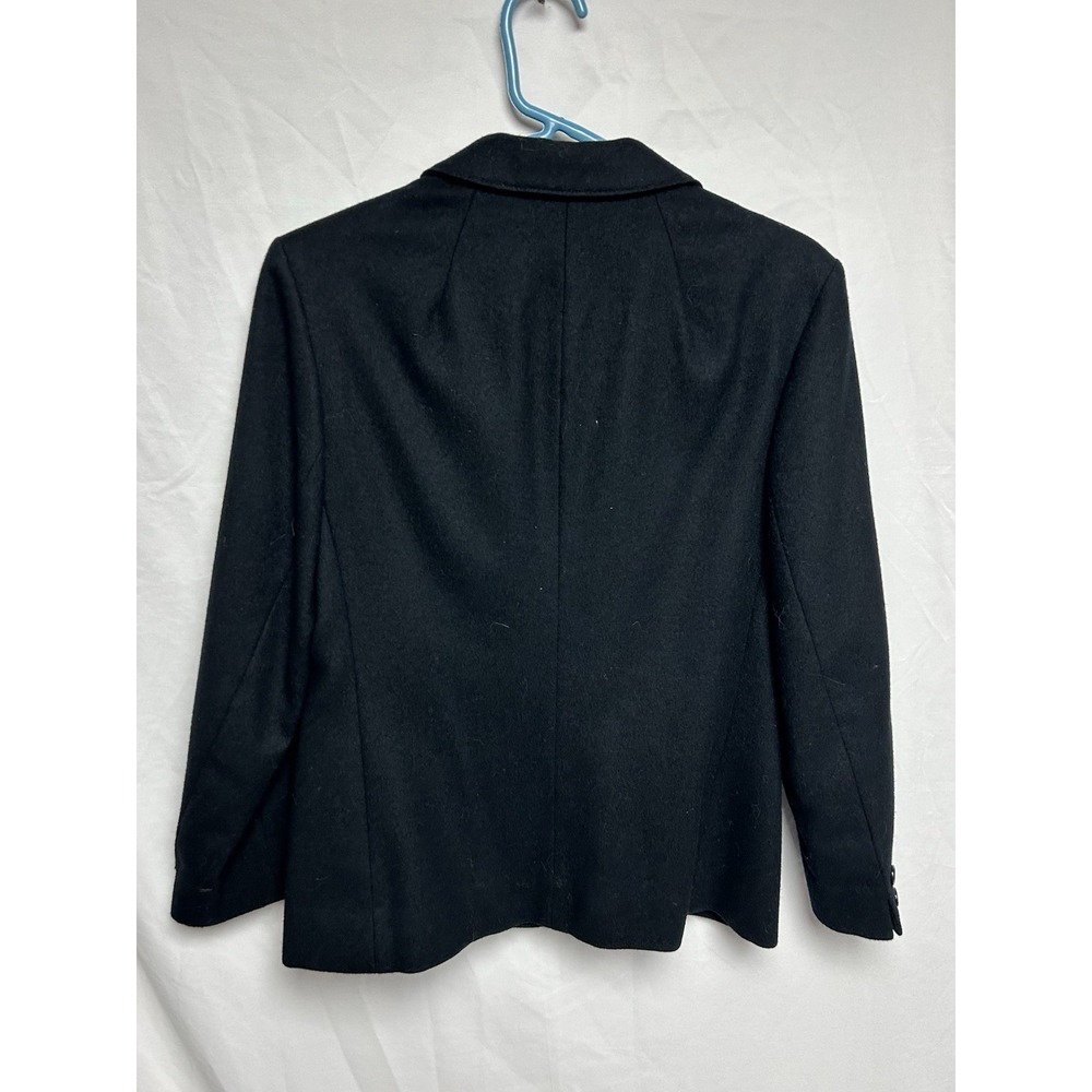 Vintage Pendleton Petite Blazer 100% Virgin Wool Black Womens 4P Made in USA - Picture 2 of 12